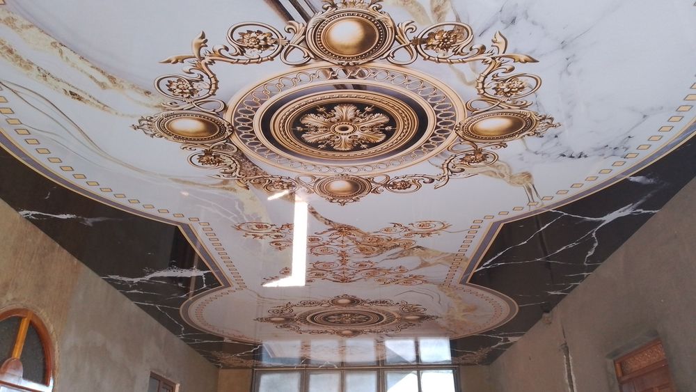 Натяжные потолки келишилган холда