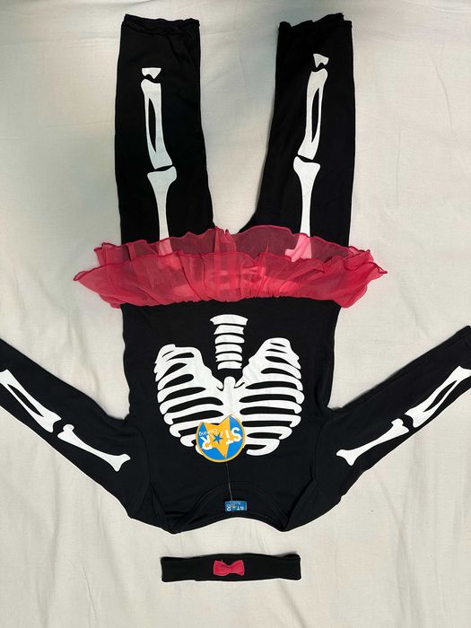 НОВ ромпър за Хелуин с поличка и лента за глава