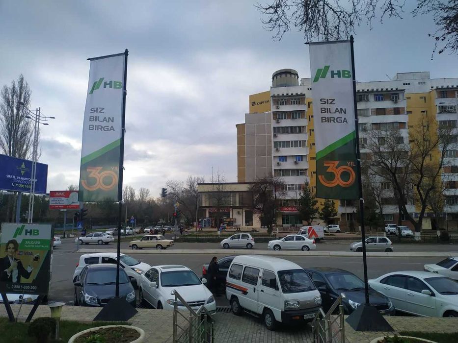 Флаги. Флагштоки. Брендовые флаги с каркасом. Bayroq.