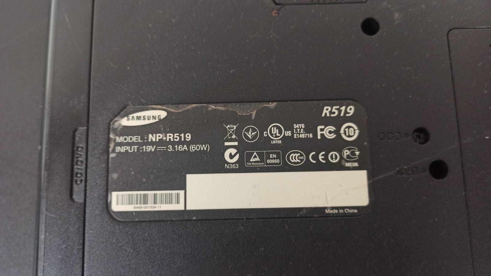 Dezmembrez piese laptop samsung np r519/rc520,hp530,nx 6325,AmiloD7830