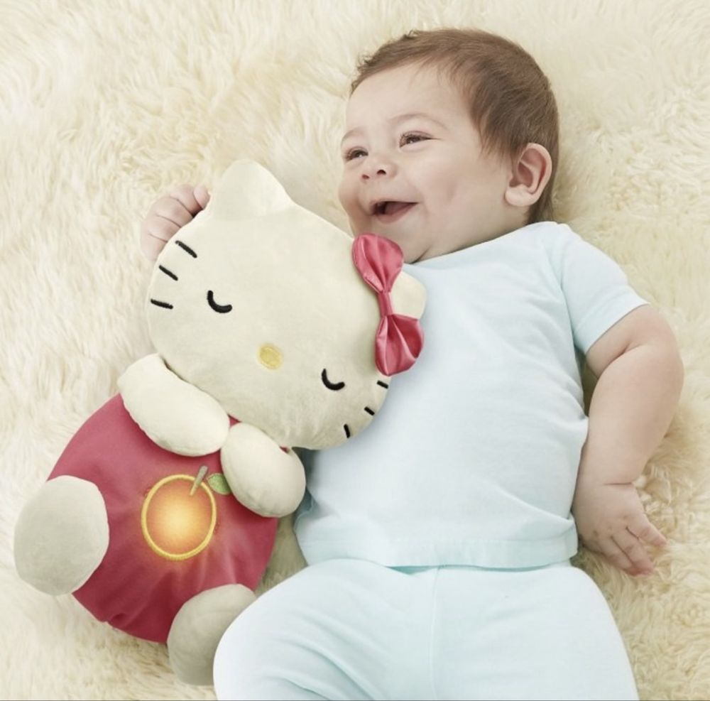 Плюшена дишаща играчка Кити/Видра/Зайче с музика и светлина Kitty