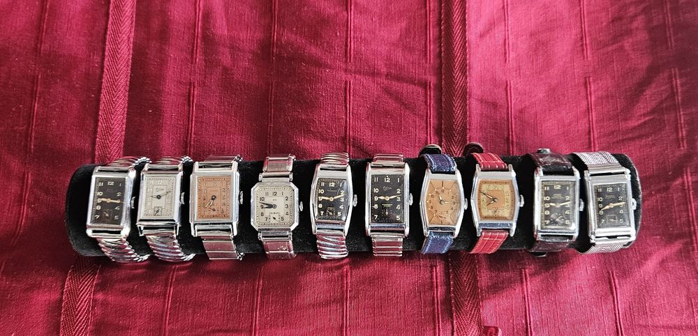 Колекция от 10  ръчни часовници арт деко 1940г.