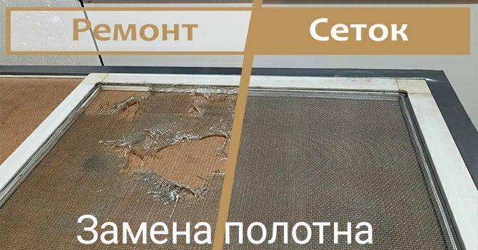 Ремонт москитных сеток