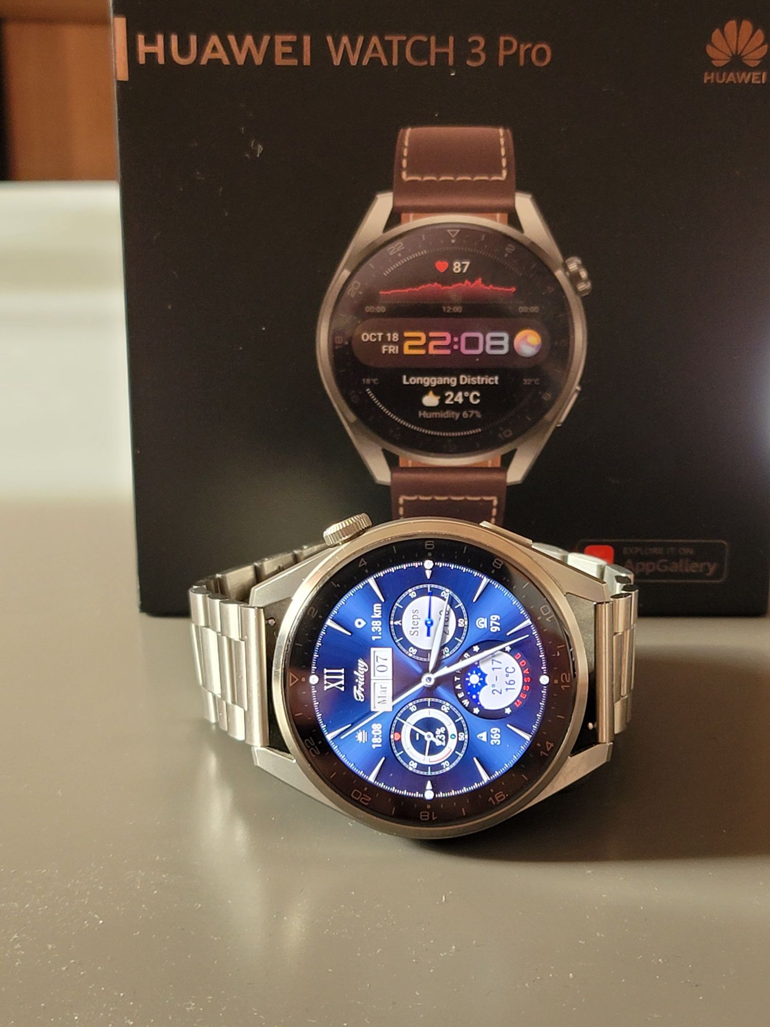 Smartwatch Huawei Watch 3 Pro eSIM LTE WiFi NFC GPS