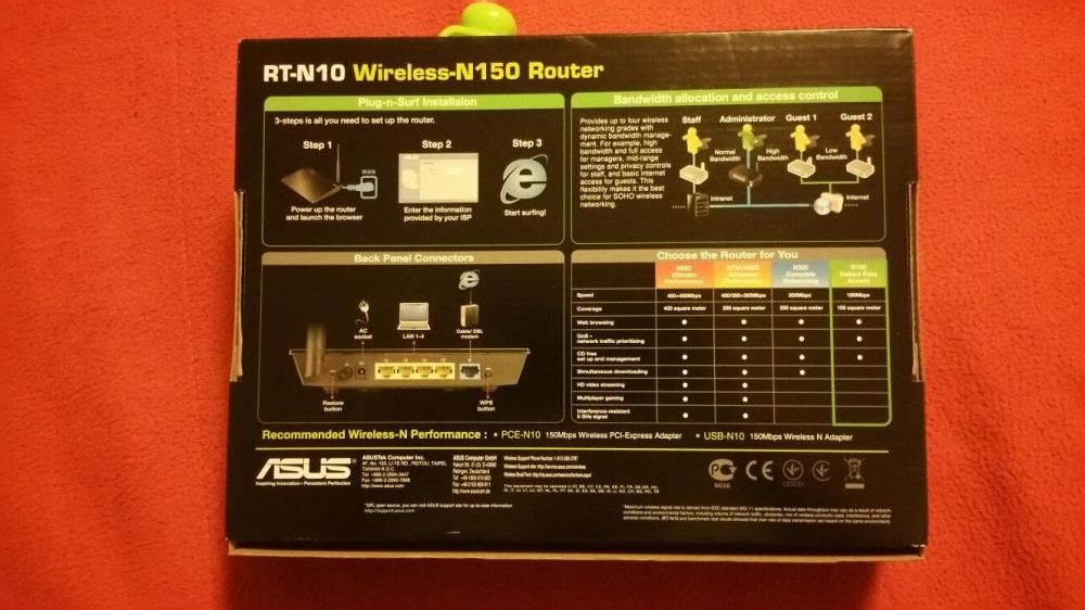 Router ASUS RT-N10(Wireless N150)