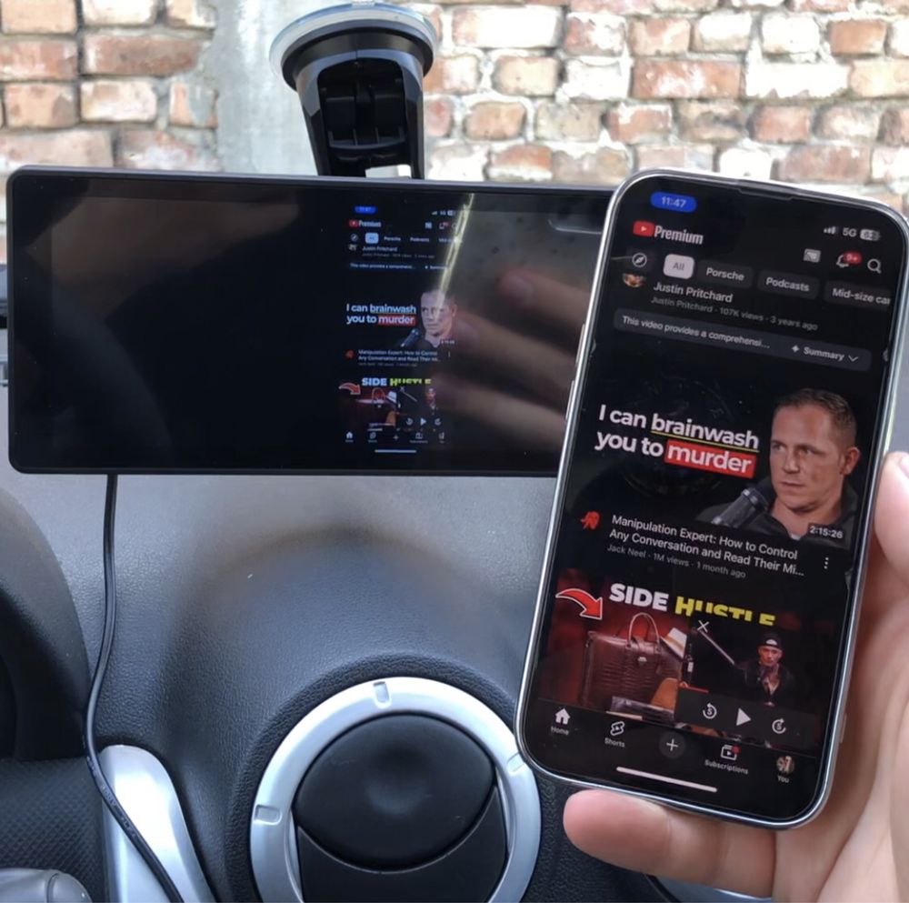 Монитори за кола с Apple CarPlay, Android Auto, Screen Mirroring