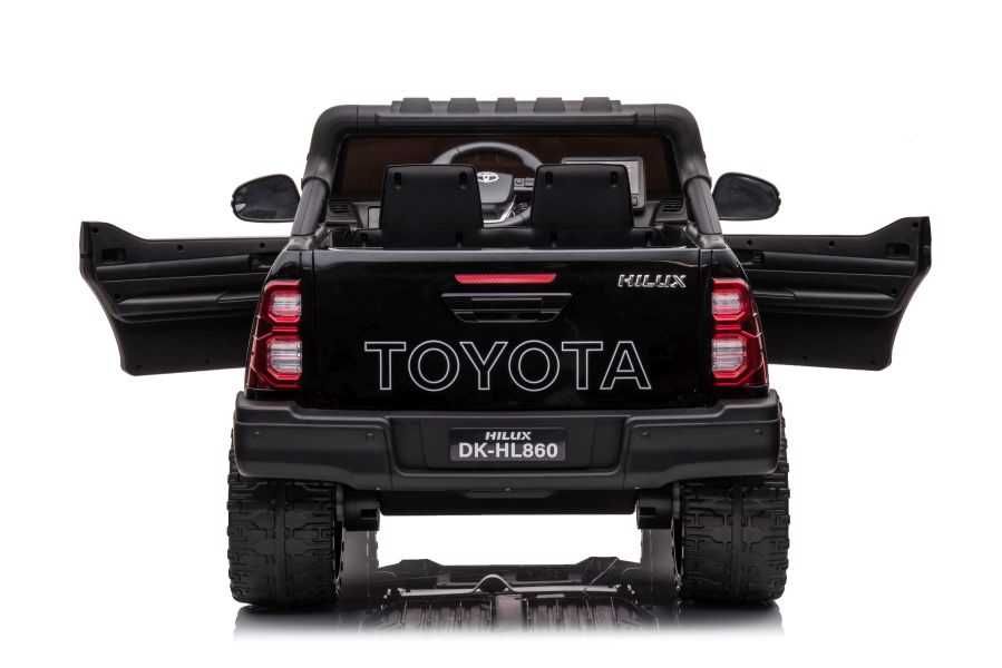 Masinuta electrica pentru 2 copii 4x4 Toyota Hilux 12V 14Ah, Black