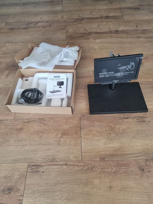 TOMLOV TM4K-AF MAX 4K Autofocus Microscop Digital, 10 Inch 2000X, 52MP
