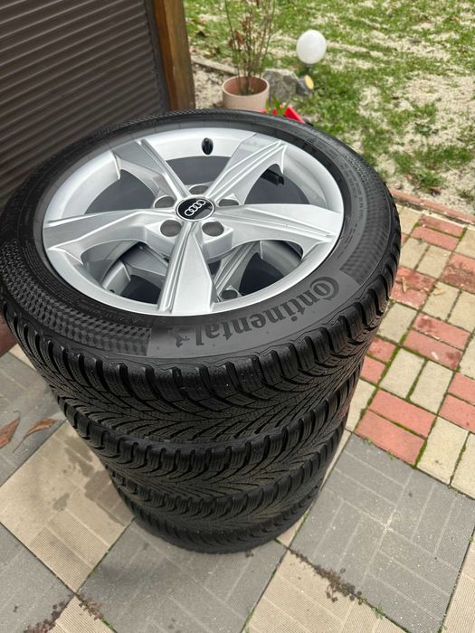 Jante Audi R17 anvelope iarna 225/50/17 Continental dot 2024