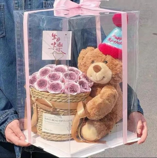 Букет с игрушкой 40 см