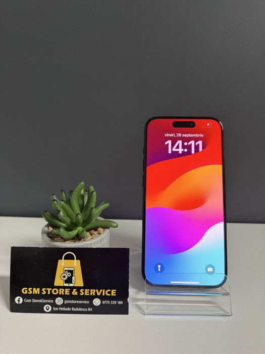 Iphone 15 Pro Black Titanium 128Gb Garantie Gsm Store&Service