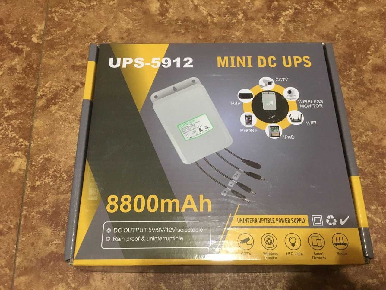 UPS на GPON WI-FI роутер на камеру 12 часов держит