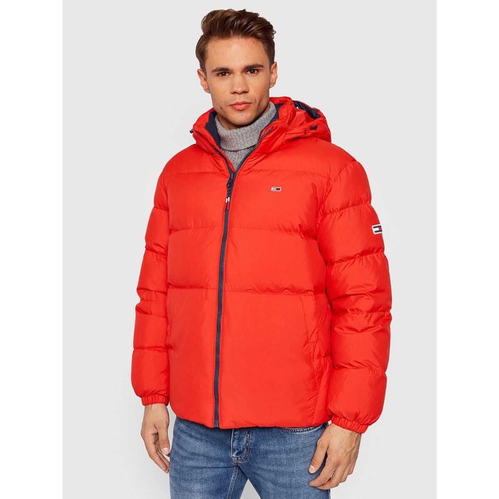Geaca cu gluga, cu puf, Tommy Hilfiger, pentru barbati