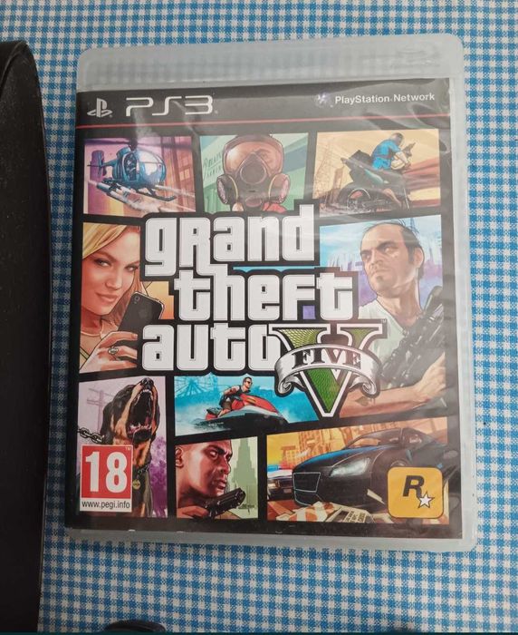 Consola Joc PS3 Super slim 500gb (ultimul model) plus joc GTA 5 inclus