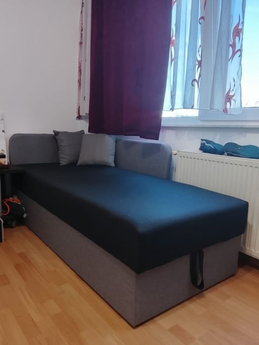 Pat o presoană 90/200 cu ladă!