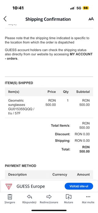 Ochelari de soare Guess