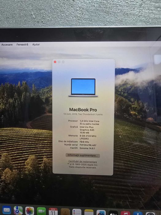 MacBook Pro 13 2019 TouchBar Intel Core i5 Bmg Amanet  75527