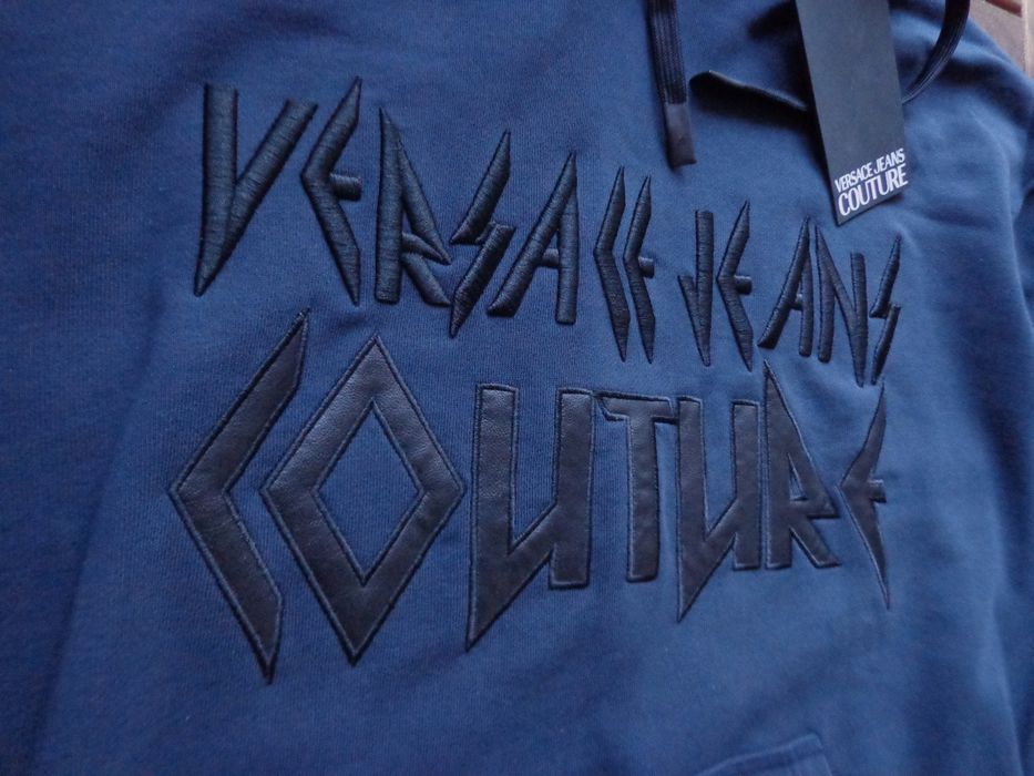 Мъжки суичър Versace Jeans Couture logo embroidered hoodie