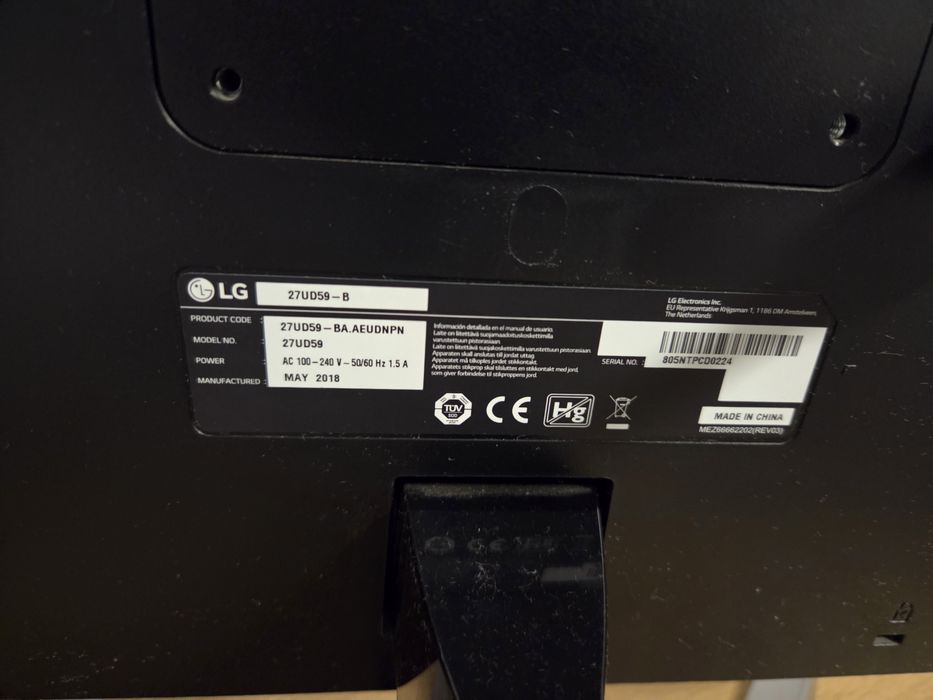 Vand Monitor gaming LED IPS LG 27", 4K Ultra HD, 27UD59-B