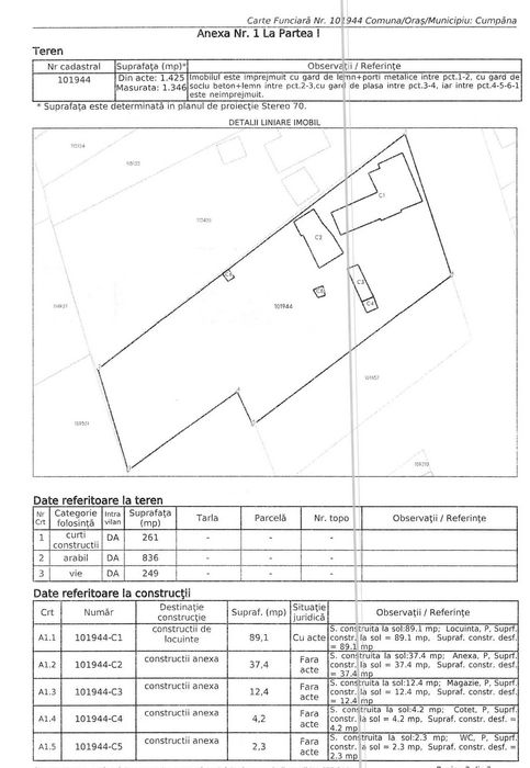 casa batraneasca cu teren comuna Cumpana/constanta