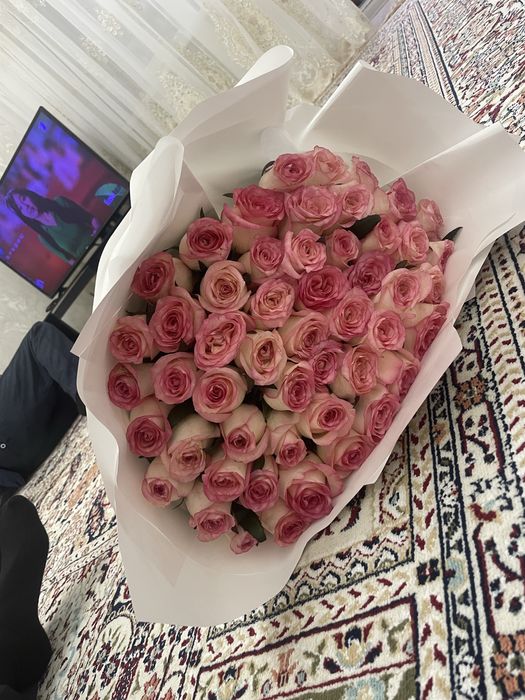 Свежий роза гул сатылады 51 штук 80см багасы 10мын