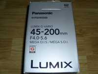Obiectiv Panasonic Lumix G 45-200mm, putin folosit