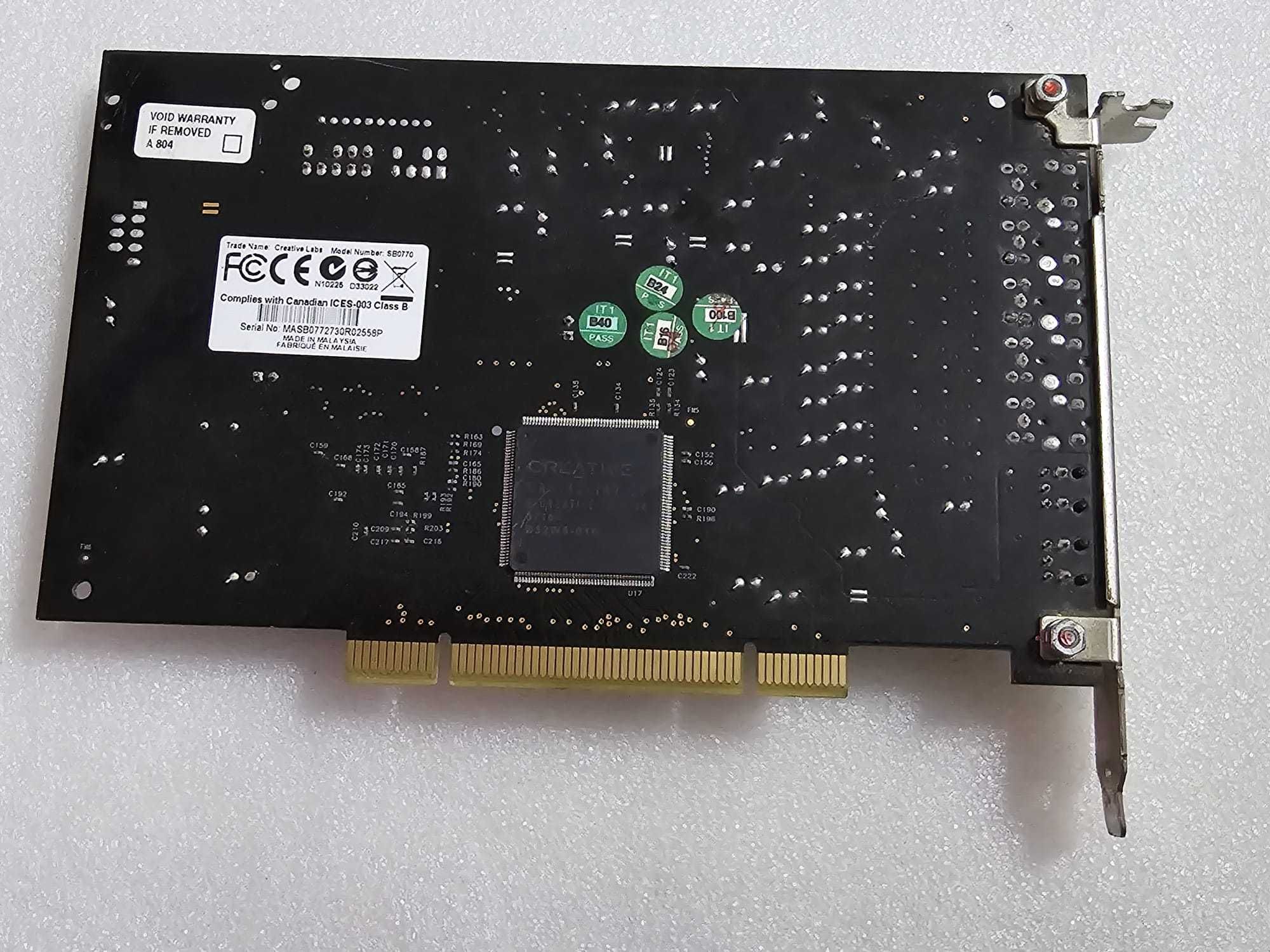 Placa de sunet Creative Labs SB0770 X-Fi Extreme Gamer PCI Sound