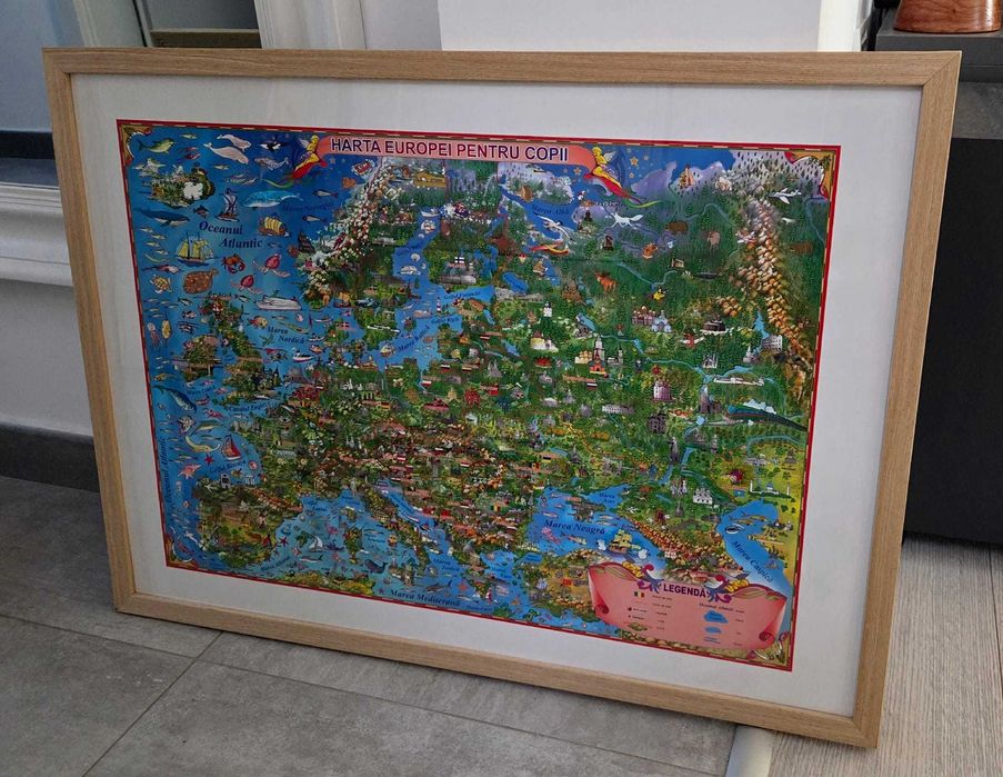 Vand harta Europei pentru copii