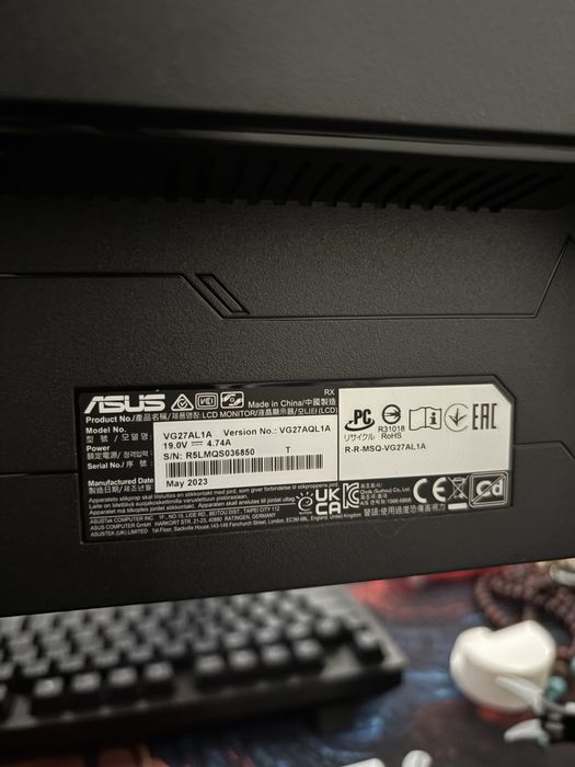 Monitor Asus Gaming Tuf 27 inch ,1ms, 170hz, 2k
