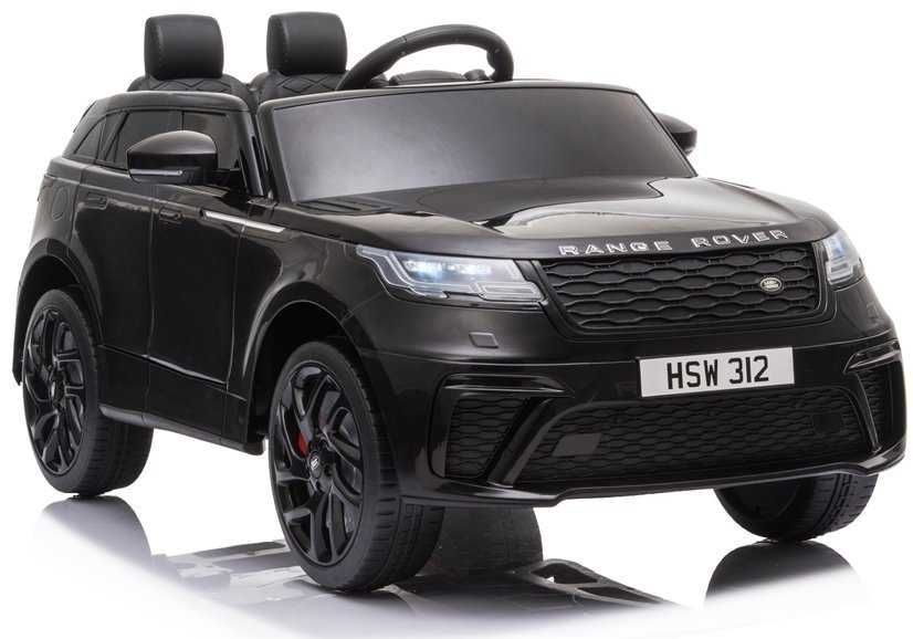 Mașinuță electrică Range Rover copii, 12V, 2x45W, piele eco, negru