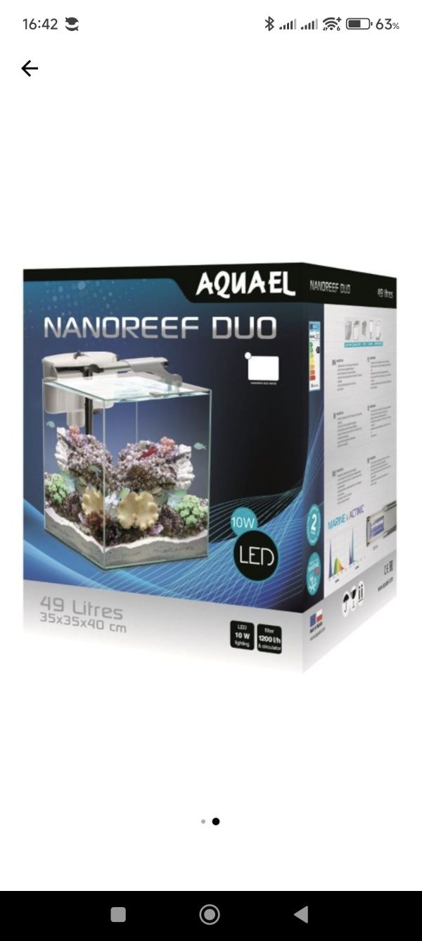 Acvariu cub Aquael Nano Reef 35 Duo Nou