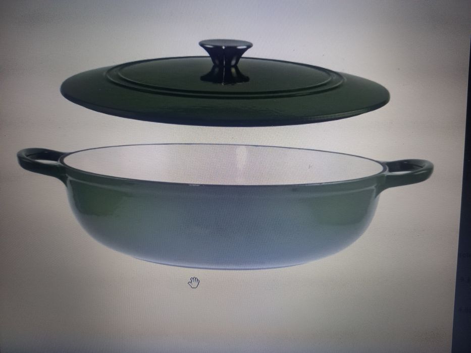 Cratiță fontă emailată joasă cu capac fontă 31,5 cm Promo 279 lei