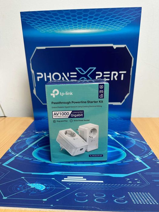 TP-Link TL-PA7017P KIT Adaptor Powerline AV1000 , nou