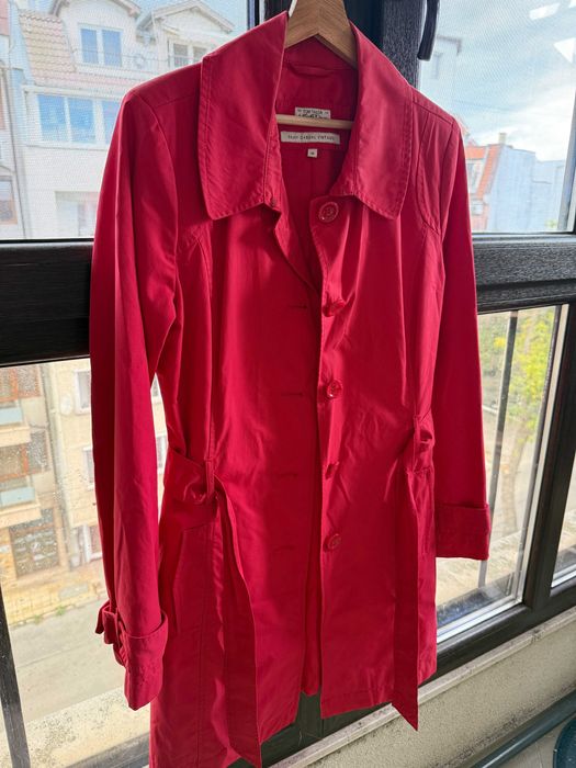 Tom Tailor червено палто (тренчкот)