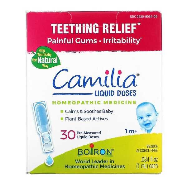 Camilia, средство для снятия боли при прорезывании зубов, от 1 месяца
