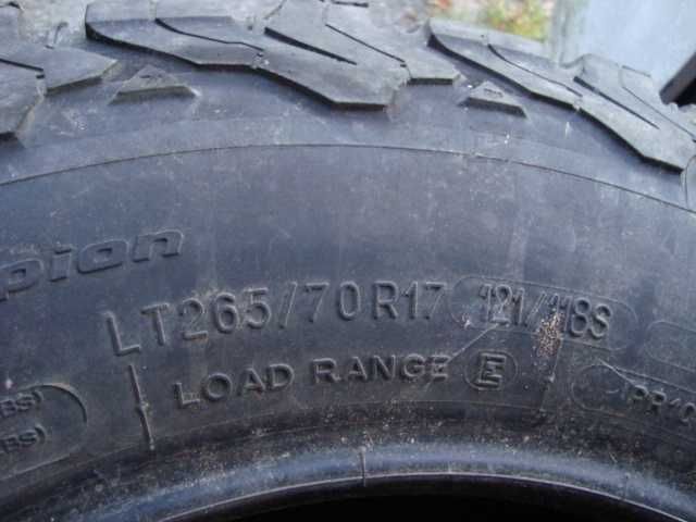 4бр. гуми 265/70/17 BF Goodrich all terrain