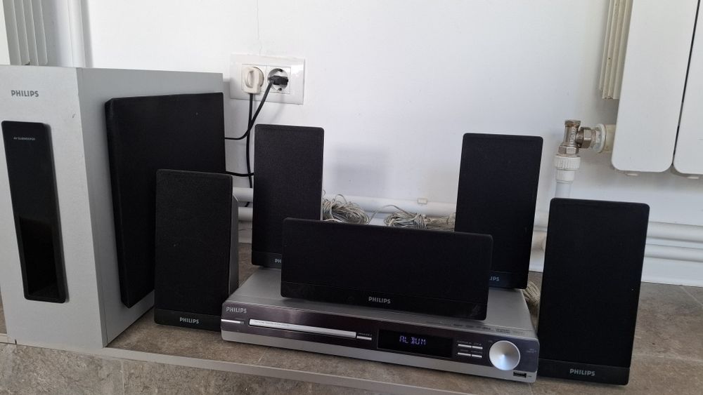Home cinema Philips cu 5.1 subwoofer - doar 110 lei, ocazie! GALATI