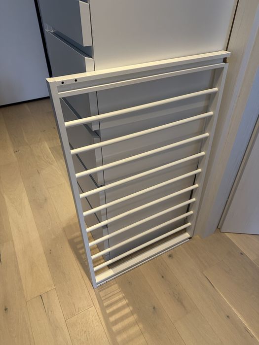 IKEA KOMPLEMENT Umeraş pantaloni culisant, alb, 100x58 cm