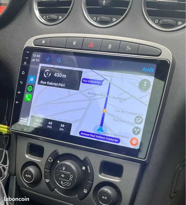 1-8GB Navigatie GPS Android Peugeot 308 408 CarPlay QLed DSP + CADOU