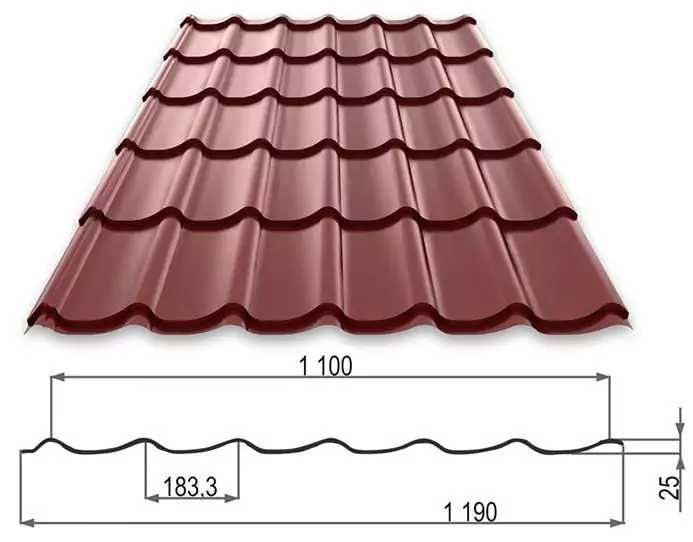 Под заказ металлочерепица любой длины