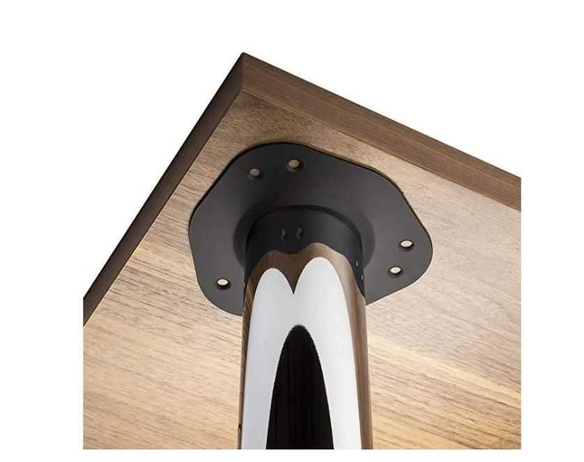Set 4 picioare  reglabile pentru mese, Ø 60 mm, H=710 mm, crom,metal