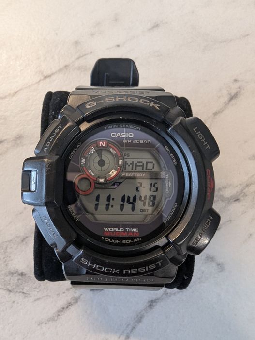 Casio Mudman G9300 Solar - Compas, Fazele Lunii, Termometru,World Time
