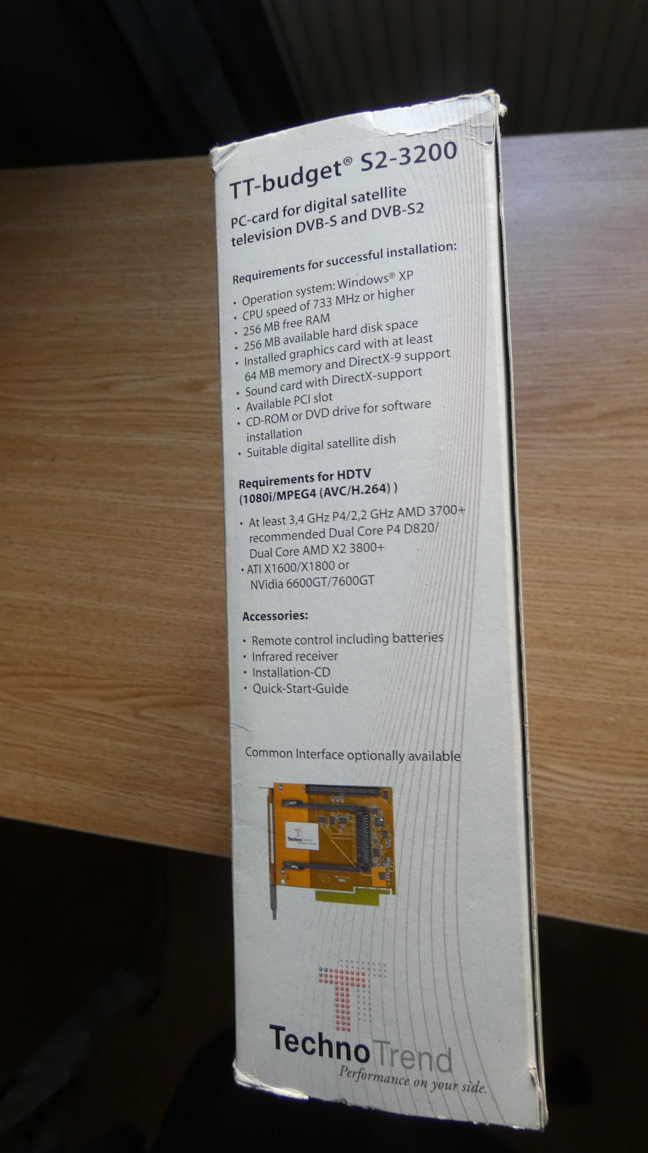 TEHNOTREND TT-Buget S3200 cu 
Common Interface