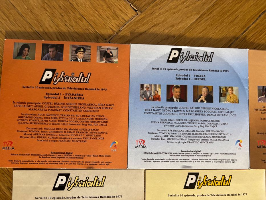 5 Buc DVD-uri Filmul Pistruiatul Ep. 1-10 Colectia Jurnalul National