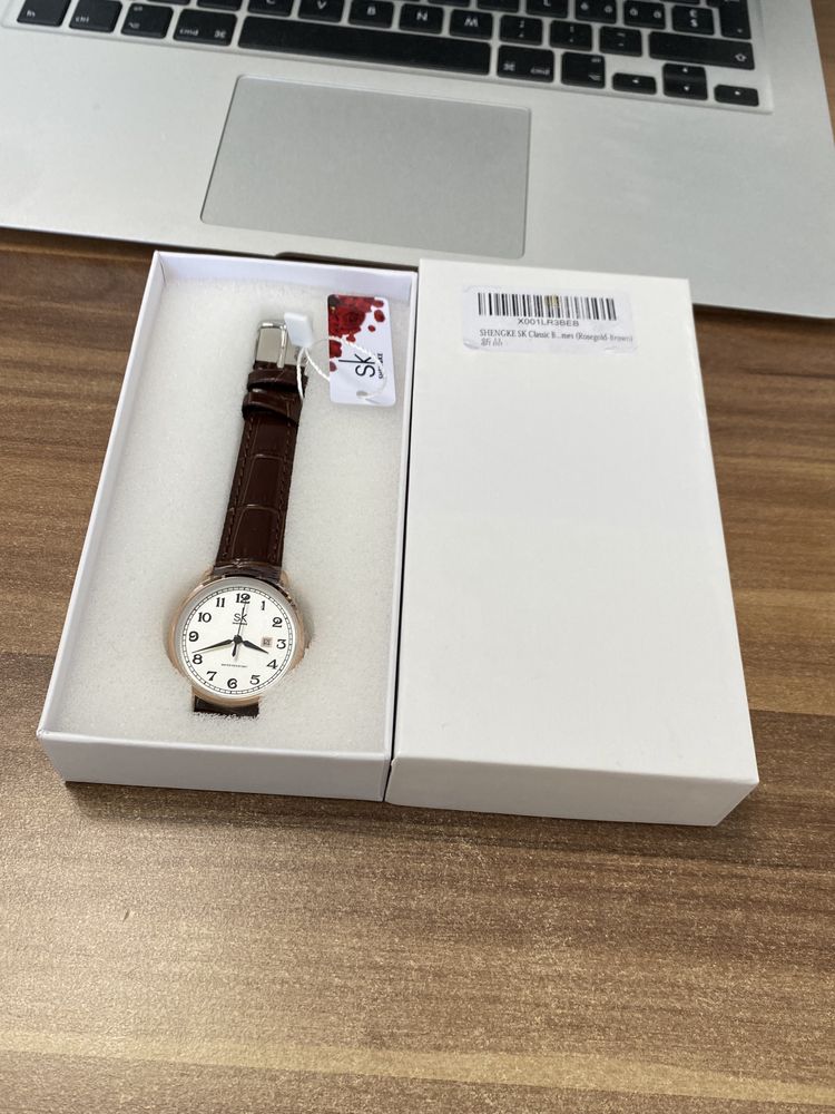 Ceas SHENGKE SK Classic / Rosegold - Brown / Nou