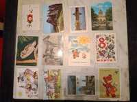 Продавам Картички нови 65 бр. - изгледи, цветя, животни и др.