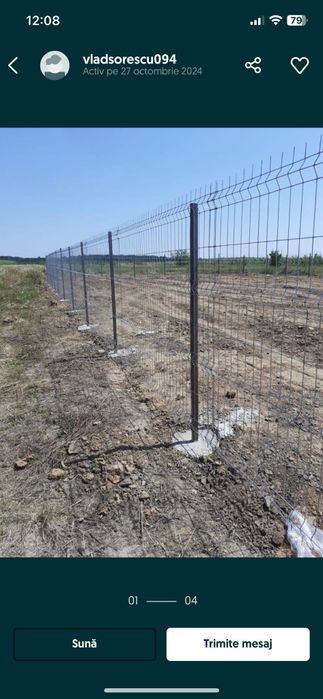 Executam garduri din plasă bordurată
