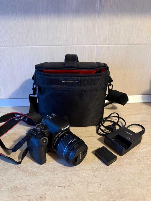 Canon EOS 800D geanta + baterie extra