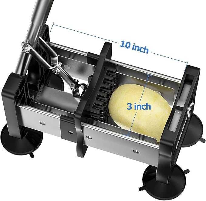 Tăietor profesional de cartofi cu lame de 12 mm și 9 mm