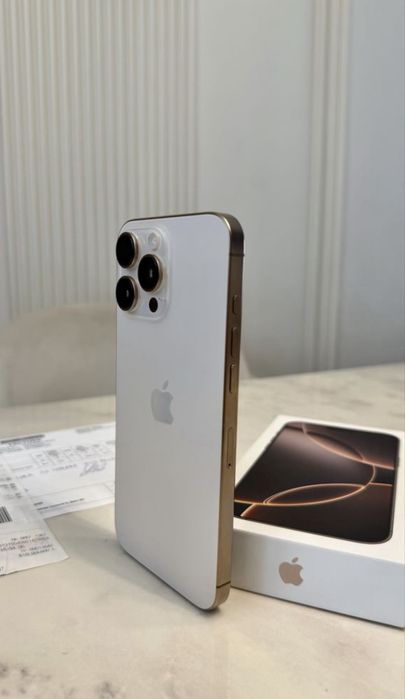 Iphone 16 pro max desert cu factuta garantie si casco!